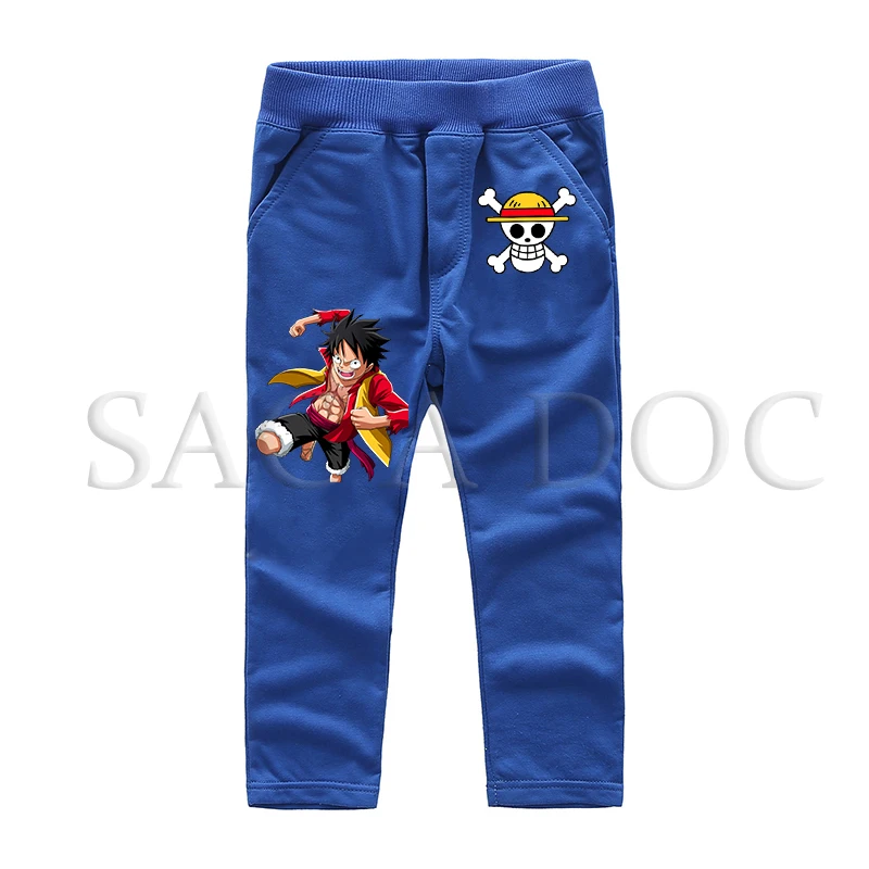 17 Одна Деталь Длинные штаны зима девочки, мальчики, дети аниме Pantalon Enfant Garcon детские шнурки впитывает пот и Штаны унисекс 2-14years - Цвет: 17