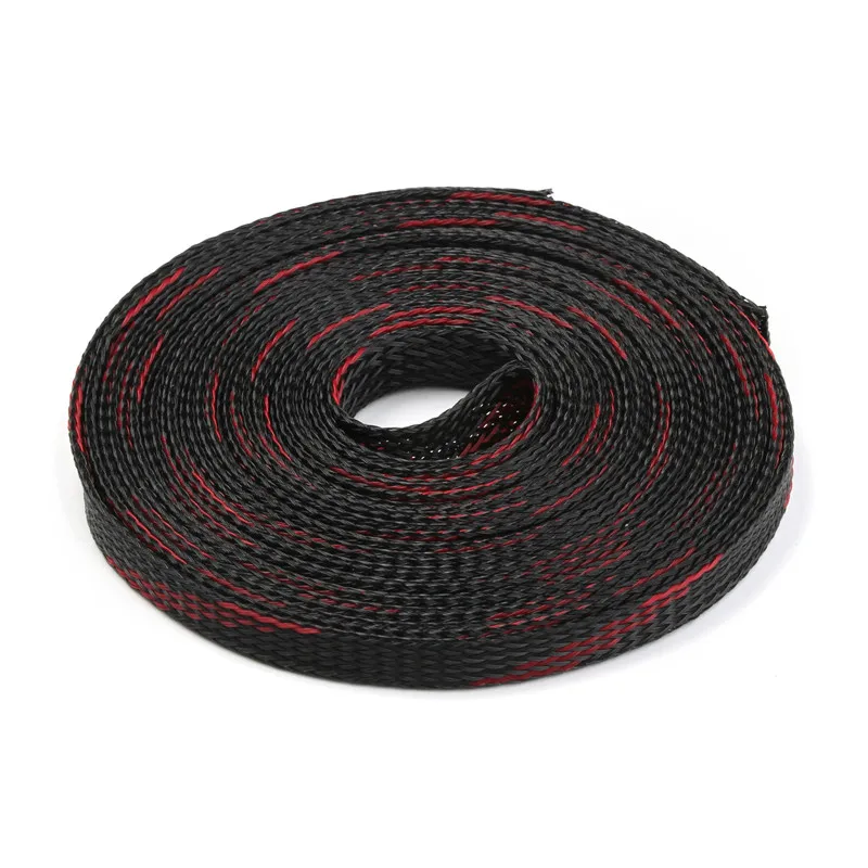 Плетеные кабельные втулки 5 м 8 мм плотные ПЭТ расширяемая нейлоновая изоляция высокая плотность обшивки провода Защитные кабельные втулки