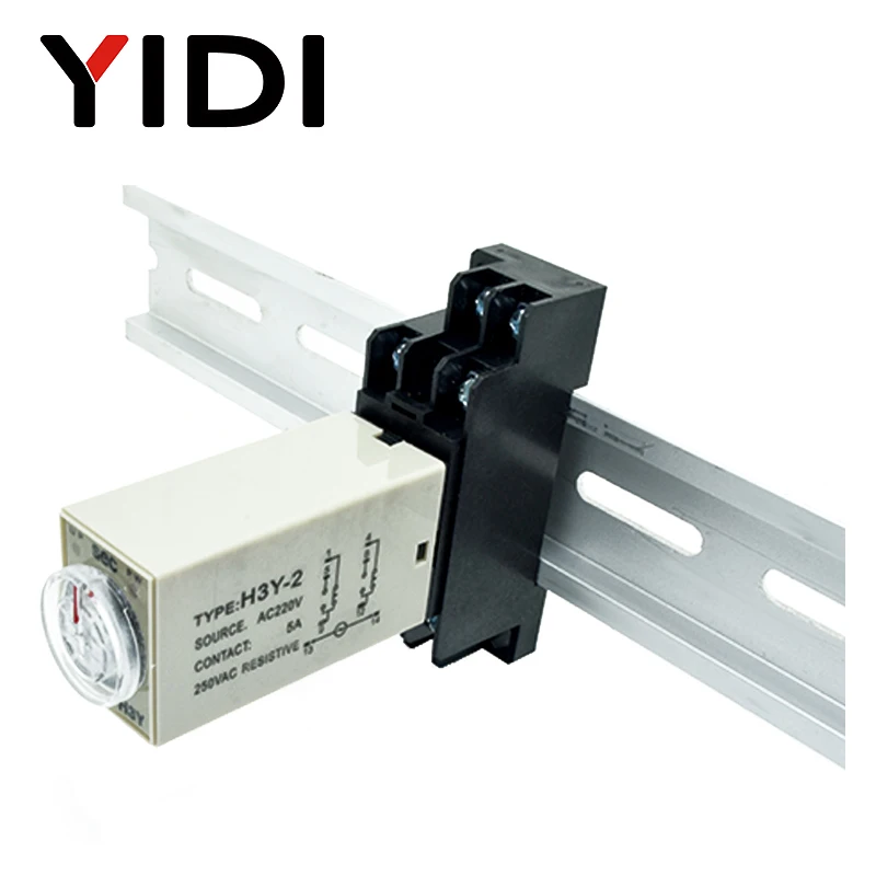H3Y-2 реле таймера DC12V AC 220 V 0-30 Sec 0-30 minute 0-60 s 0-60 min таймер задержки 220VAC реле времени с базовым гнездом