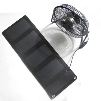 

8W 5.5V Solar Panel 8 inch USB Fan Solar Foldable Charger Solar Mobile Power Phone Charger Outdoor Camping
