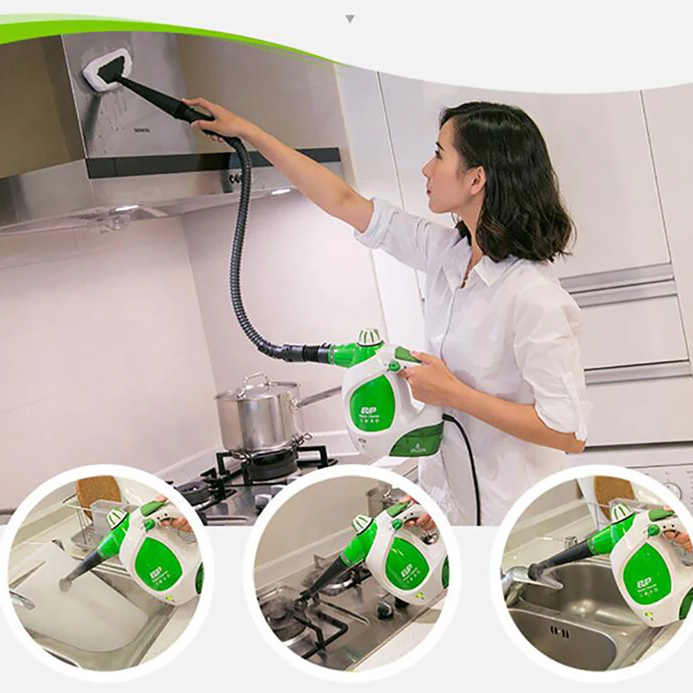 

Water Pressure Machine 1000W 300ML Steam Cleaner Cleaning System EASY Steam Mop For Hardwood,Grout,Tile,Laminate