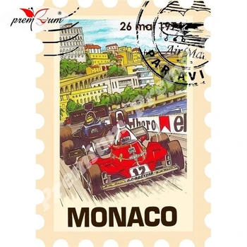 

Fridge magnet souvenir Grand Prix Репринт винтажного постера