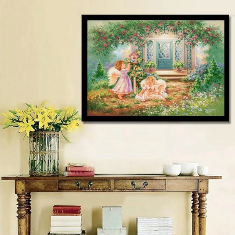 Набор для рисования маслом без рамки с предварительной печатью DIY