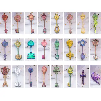

2020 New Crystal Epoxy Resin Mold Tray Key Pendant Casting Silicone Mould DIY Making Tool