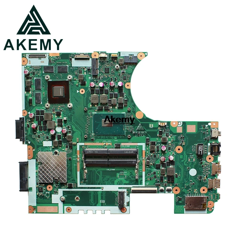  Exchange Laptop Motherboard For ASUS N752VX N752V N752VW I7-6700HQ/ I5-6300HQ Mainboard