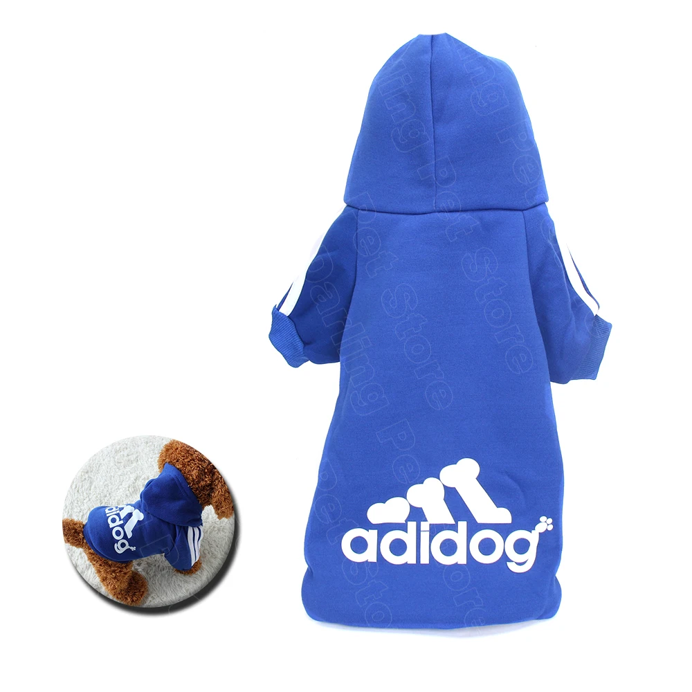Blue Dog Clothes Одежда для собак, худи для питомцев, зимнее теплое пальто для щенков, одежда для больших собак, Толстовка для больших и маленьких собак с овчаркой CL0001 - Цвет: Blue Dog Clothes