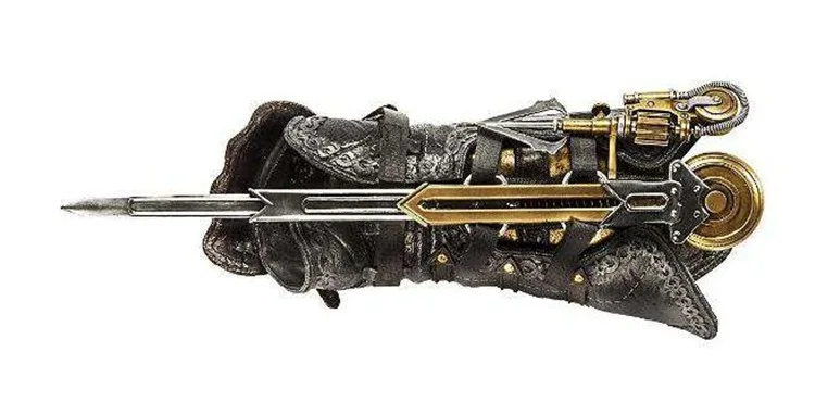 Синдикат Gauntlet Со Скрытым Лезвием Avec хромой секретный оружие Фигурки ПВХ brinquedos