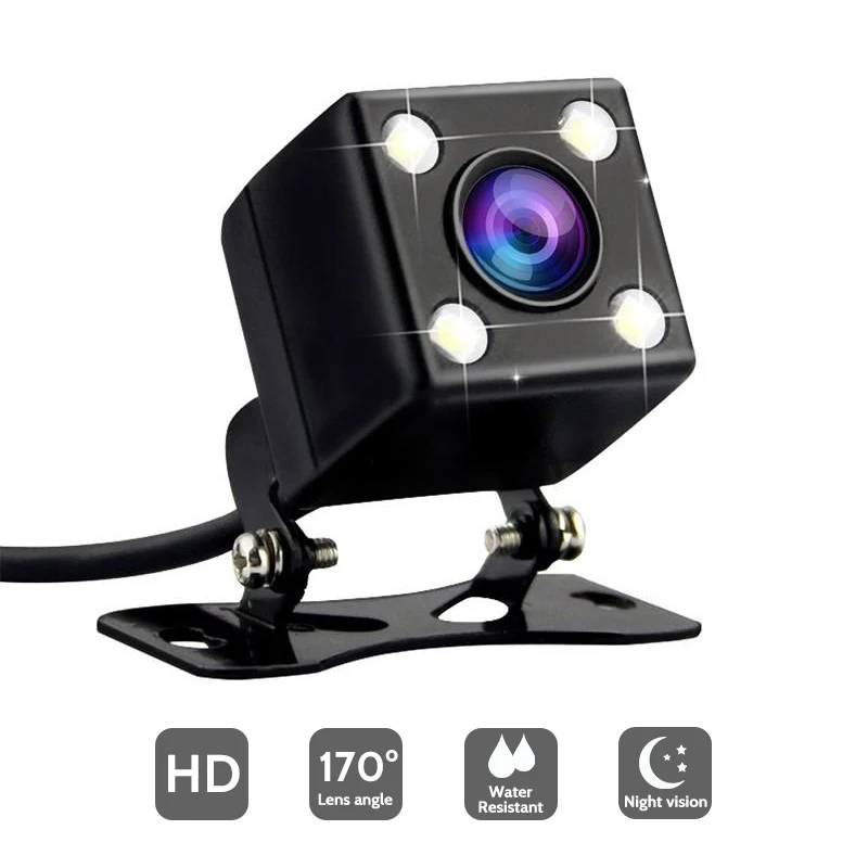 

HD Night Vision Reverse Camera Car Rear View Camera With LED Lights 170 Degree Viewing Angle Parking Camera Without Guiding Line