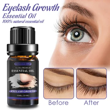 

10ML Eyelash Enhancer Eye Lash Growing Essence Oil Eyelashes Growth Eyebrow Natural Longer Thicker Essential Oil