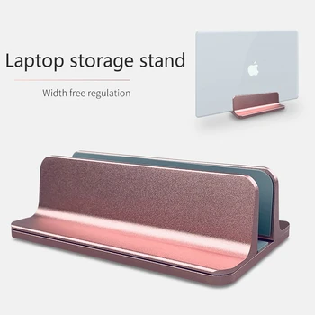 

vertical laptop stand Increased Height Anti Slip Space-Saving Adjustable Angle heights aluminium Alloy soporte para portatil