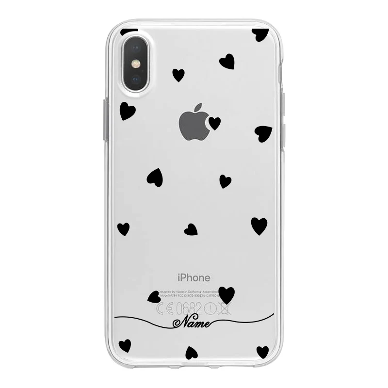 PDIY2 Прозрачный чехол для телефона с сердечком для iPhone XR XSMax X 7 8, чехол, роскошный изготовленный на заказ, сделай сам, прозрачный мягкий чехол из ТПУ для iPhone 6, 7, p, 8, p, 6 p, 5S - Цвет: PDIY2