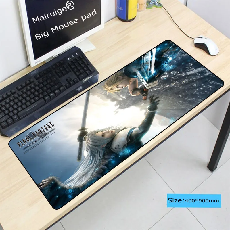 Final Fantasy коврик для мыши геймер 900x400X3 мм коврик для мыши Notbook большой игровой коврик для мыши большой замок градиентная заливка коврик для мыши стол для компьютера