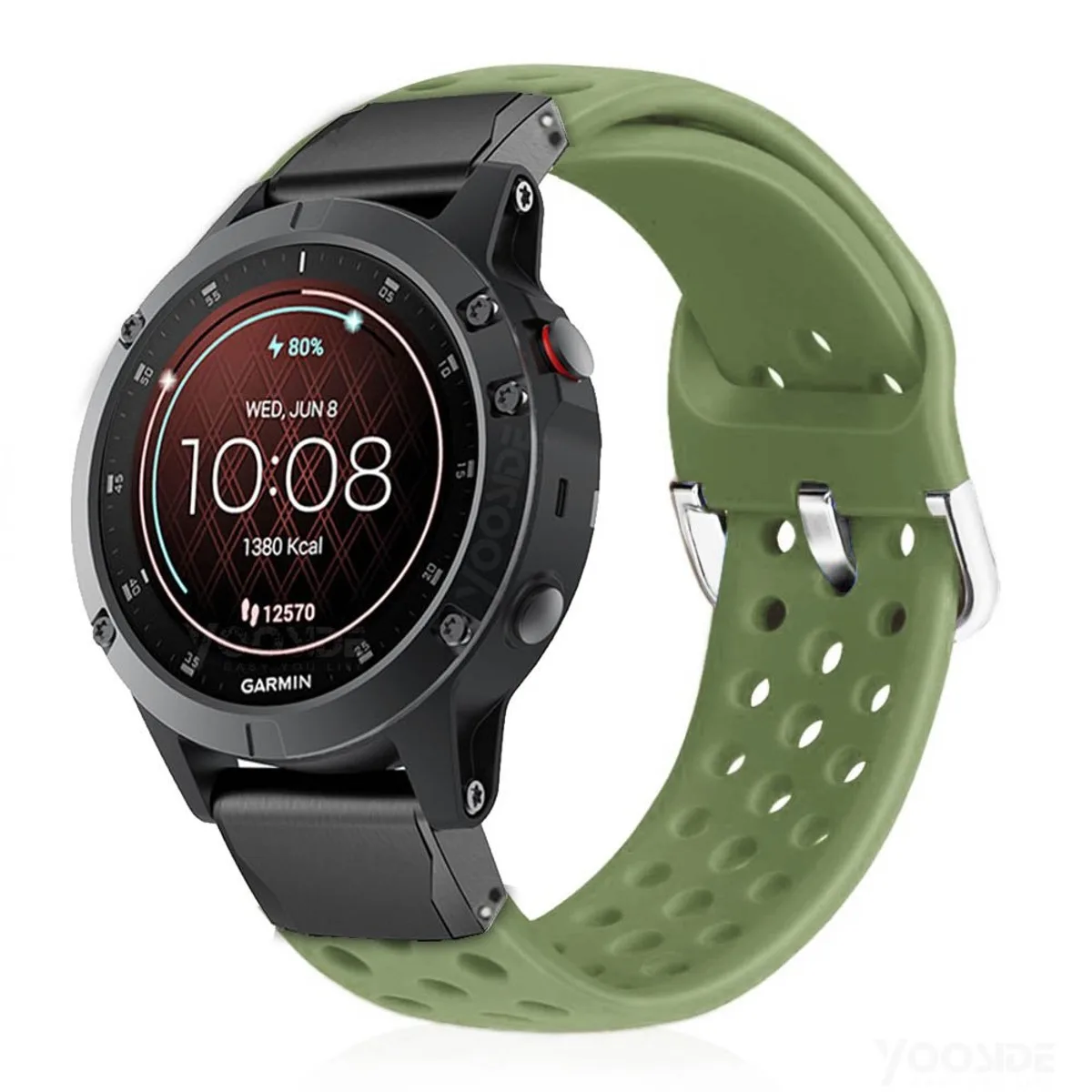 Fenix 6 Pro/Сапфировый Браслет 22 мм QuickFit силиконовые водонепроницаемые часы ремешок для Garmin Instinct, Forerunner 935/945, MARQ