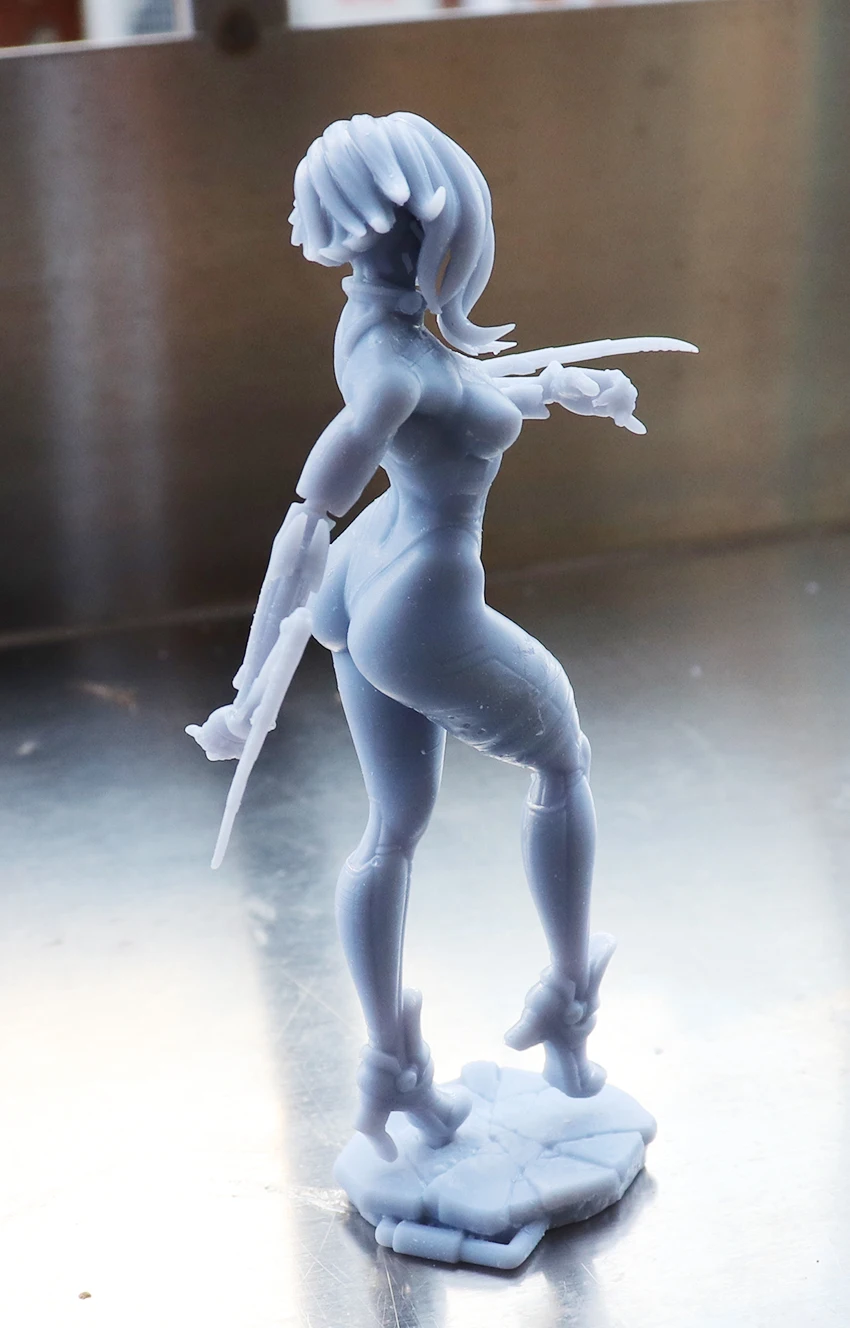 1/24 Mädchen Figur Skulptur Miniatur Unassambled Unlackiert Körper 7,5 cm 