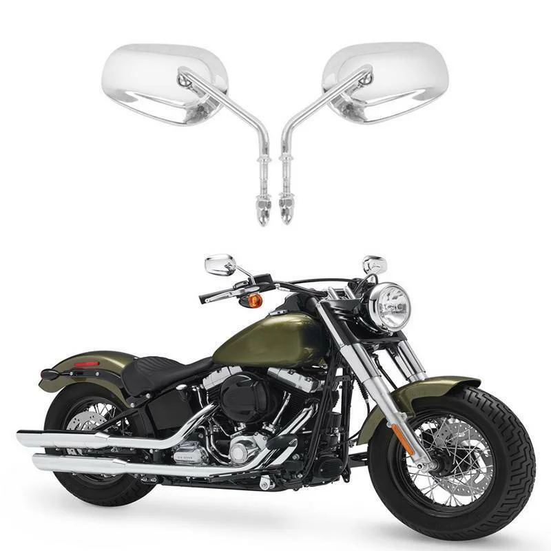 1 пара хромированное зеркало заднего вида для мотоцикла Harley Heritage Softail классическое зеркало для левого и правого мотоцикла