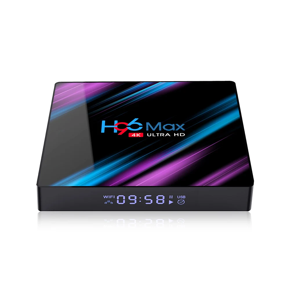 H96 MAX Android 9,0 ТВ-приставка Rockchip RK3318 Четырехъядерный 4 Гб ОЗУ 32 ГБ/64 Гб ПЗУ ТВ-приставка 2,4 ГБ/5,8 Гб Wifi 2 Гб 16 Гб 4K смарт-медиаплеер