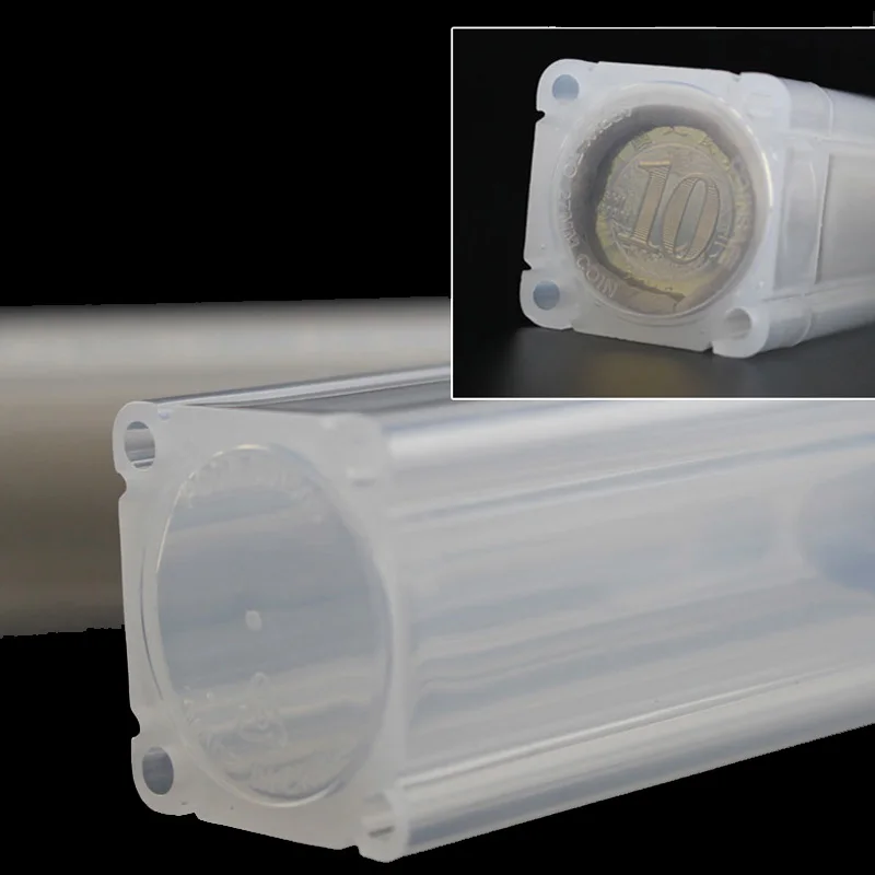 1 PCS coin tube Storage box holder coins PP plastic Direct fit 19mm 20.5mm 22.5mm 25mm 27mm or 30mm coins 5