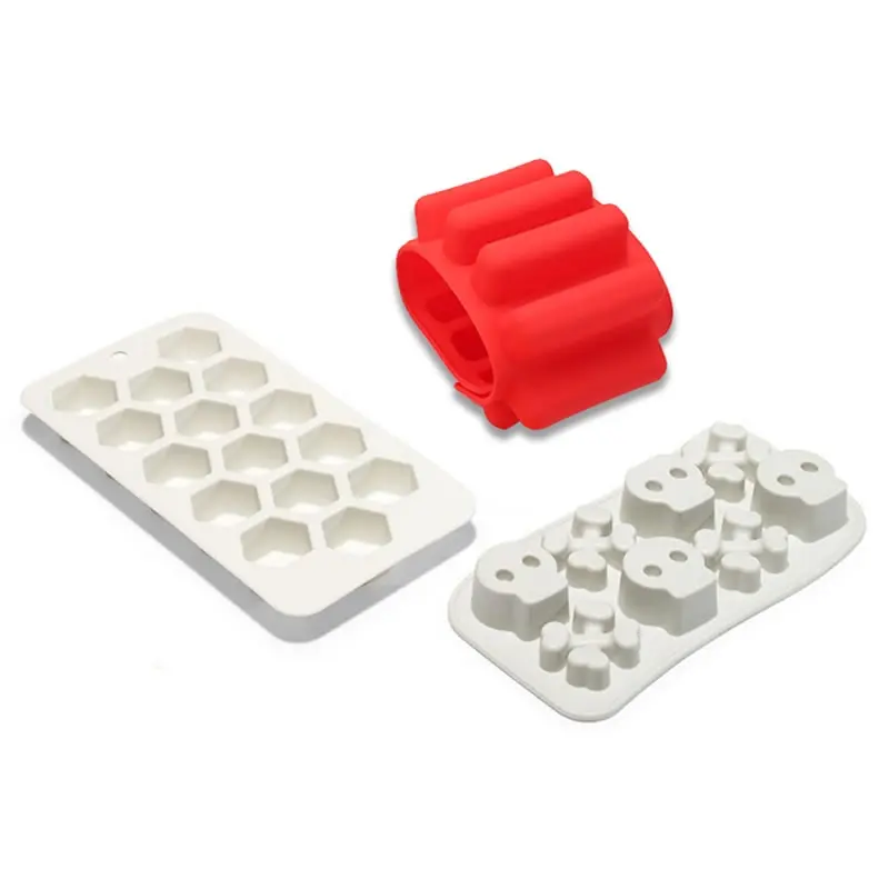 Goodfeer силиконовая ледяная решетка ручной работы DIY Форма для льда многофункциональное печенье в виде пальцев модель череп Алмазная форма Кухонные гаджеты