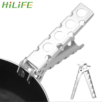 

HILIFE Anti-hot Pot Pan Gripper Holder Bowl Gripper Camping Pot Pan Gripper Handle Aluminium Alloy Pot Clip