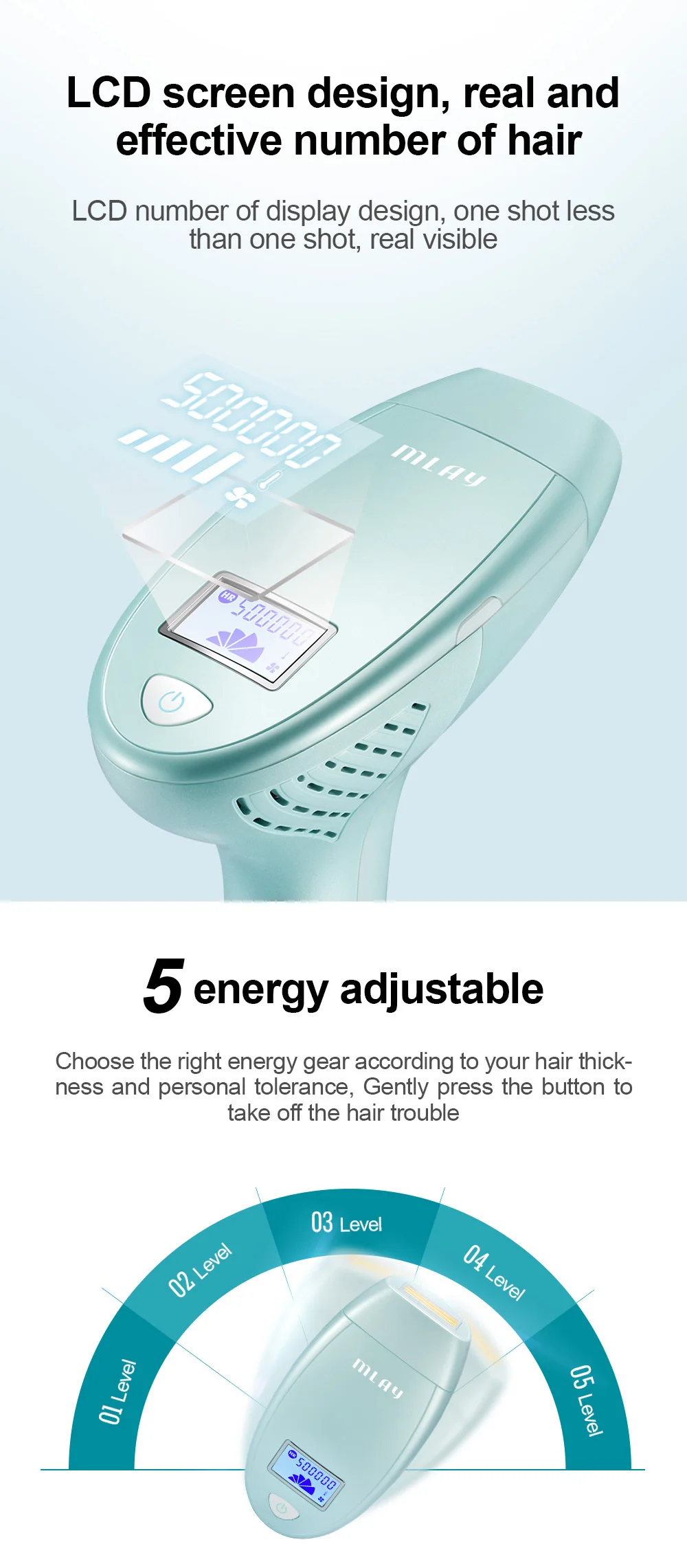 Rejuvenescimento da Pele Depilador a Laser Máquina de Remoção do Cabelo Nova Mlay Doméstico Portátil Elétrica Depilador Ipl Púbico Malaio Depiladores Masculinos m3 Uso 6 Depiladores
