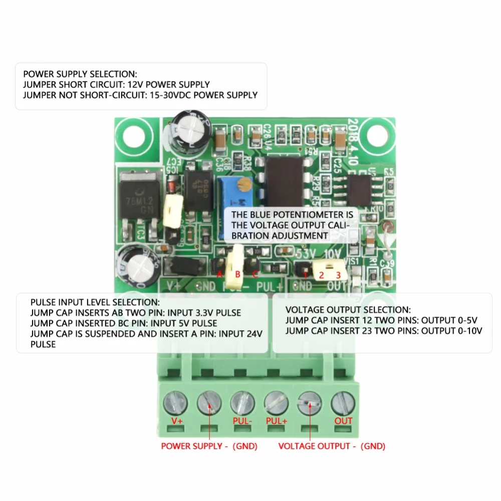 Преобразователь частоты в напряжение преобразователь частоты в напряжение модуль сигнала 0-10 кГц до 0-10 в модуль преобразователя с изоляцией F/V модуль