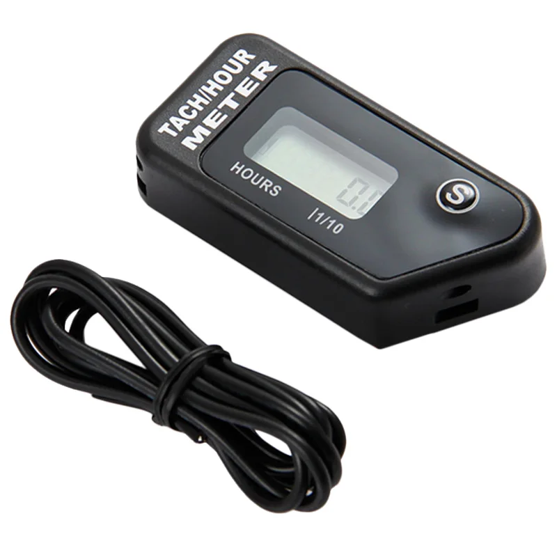 Resettable Hour Meter Digital Tachometer For Outboard Motor Lawn Mower