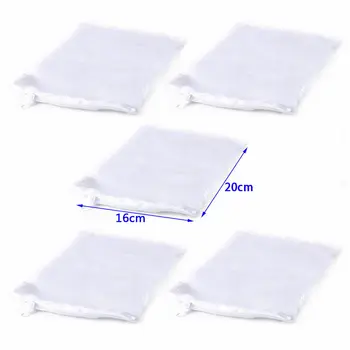 

5Pcs/lot Nylon Mesh Aquarium Fish Tank Pond Filter Media Zipper Bag Net Bag for Bio Balls Activated Carbon Ceramic Storage bag