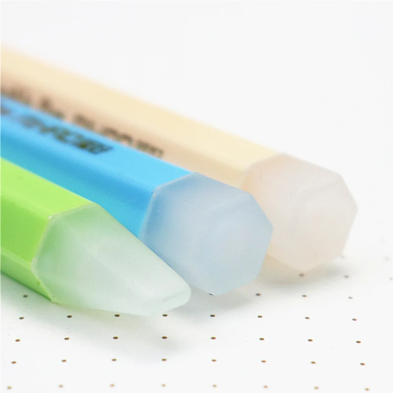 Стираемая ручка ластик шестигранная и в форме ручки для домашнего задания