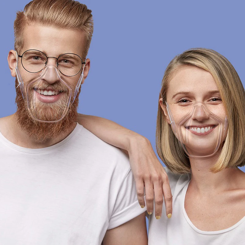 Прозрачная маска для кухни защитный Face_Mask с вытяжным шнуром многоразовые прочный