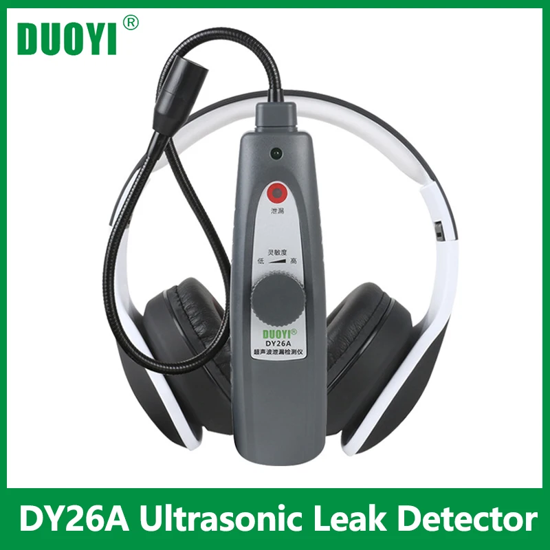 DUOYI DY26A Ultrasonic Leak Detector Tool Transmitter Sealing Flaw Stethoscope Gas Water Leak Pressu