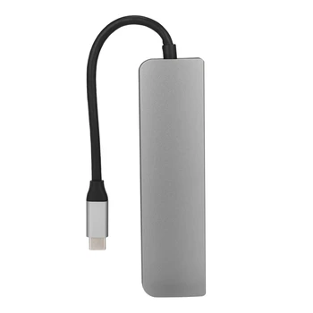 

USB 3.1 Type C Hub to PD 6 in 1 USB 3.0 HDMI Laptops Docking Station for MacBook Pro Dell Huawei P20 Samsung S10 Phone