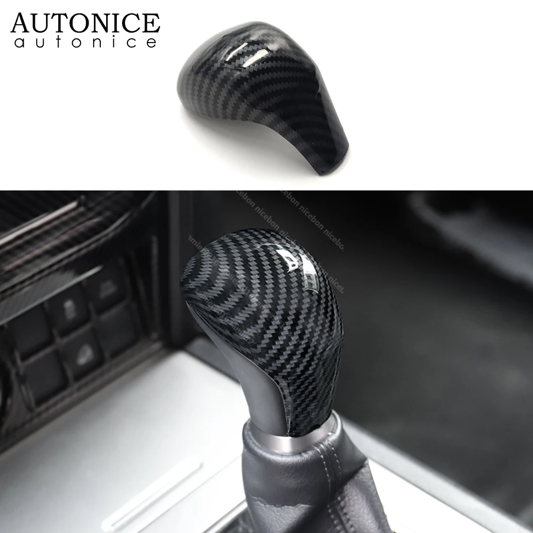 Подходит для Toyota Hilux Fortuner аксессуары ABS углеродного волокна Цвет Шестерни рукоятка рычага переключения передач декоратора накладка
