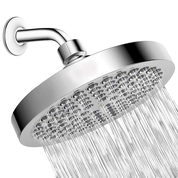 

Overhead Shower Head High Pressure Rainfull Ceiling Mounted Easy Tool Free Installation Chrome Plated Bathroom Showerheads