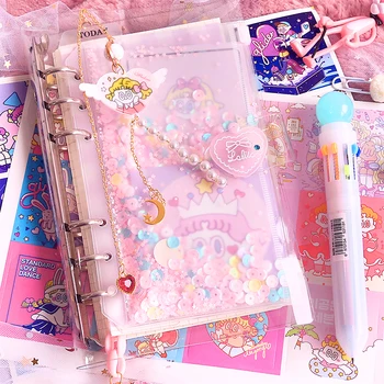 

Cute Notebook Girl Heart Handbook Set Unicorn Cartoon Handbook Kawaii handbook student school notebook journal Gift