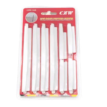 

8pcs Car SUV Side Door Edge Protector Protective Strip Scrape Guard Bumper Guards Handle Cover Black White Transparent