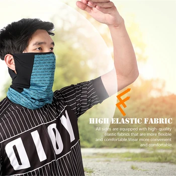 

Summer Cycling Half Face Mask Skin Cool Ice Silk Breathable UV400 Protection Sports Headwear Bike Headband Mask Bandana Scraves
