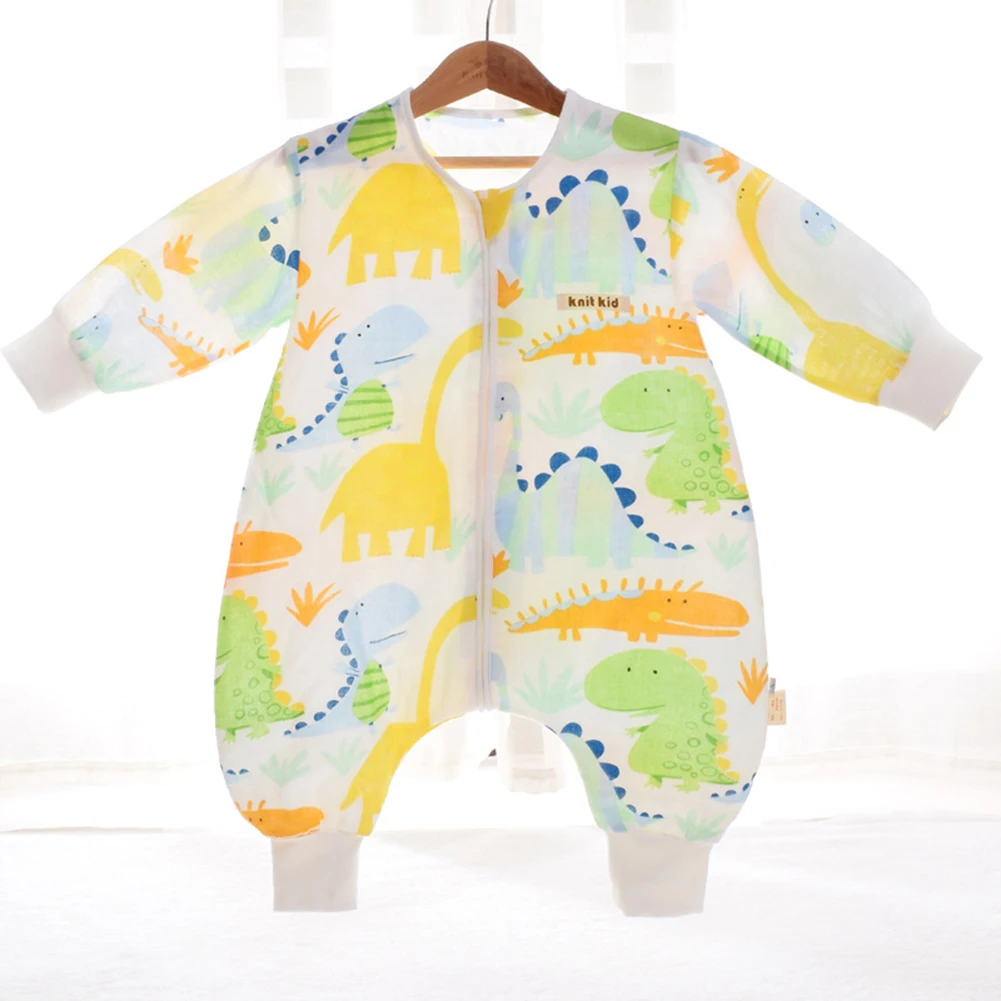

Summer Kid's Newborn Gauze Split Leg Sleeping Sack Bag Double Cotton Breathable Baby Toddler Anti-kick Pajamas