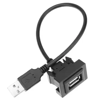 

Dashboard Flush Mount USB Extension Cable Excellent ABS Plastics Prolonged Durable Male to Female Lead for Toyota VIGO