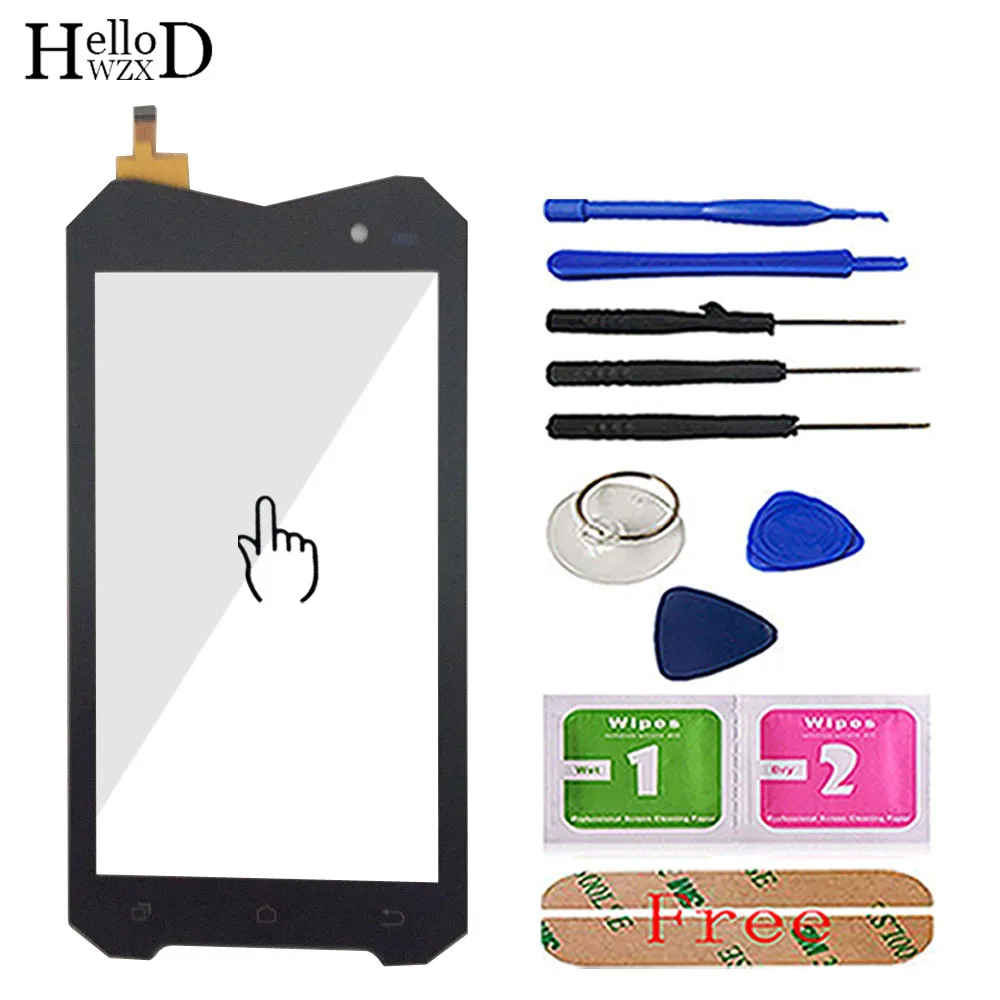 

4.5'' Mobile Phone Front Touch Glass For Geotel A1 Touch Screen Glass Digitizer Panel Sensor Tools Adhesive