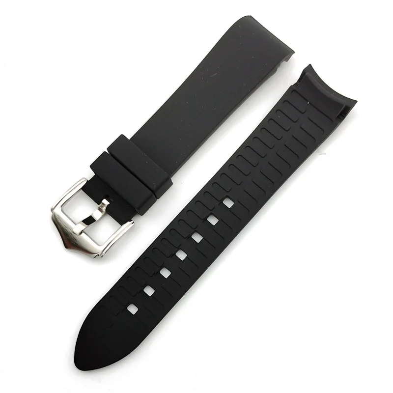 Universal Sport Curved End Waterproof Silicone Watch Band