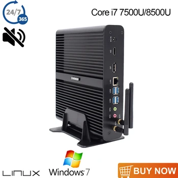 

HTPC 2ddr4 small computer 8th gen CPU Intel Core i7 6500U 7500U 8550U Mini Pc Linux with USB3.0 SD Card 2.4G/5G WiFi B/G/N/AC