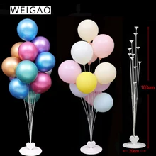 WEIGAO 11 трубка для детей и взрослых на день рождения подставка для воздушных шаров в форме сердца шарики для свадьбы, держатель, колонка для детского душа, вечерние украшения