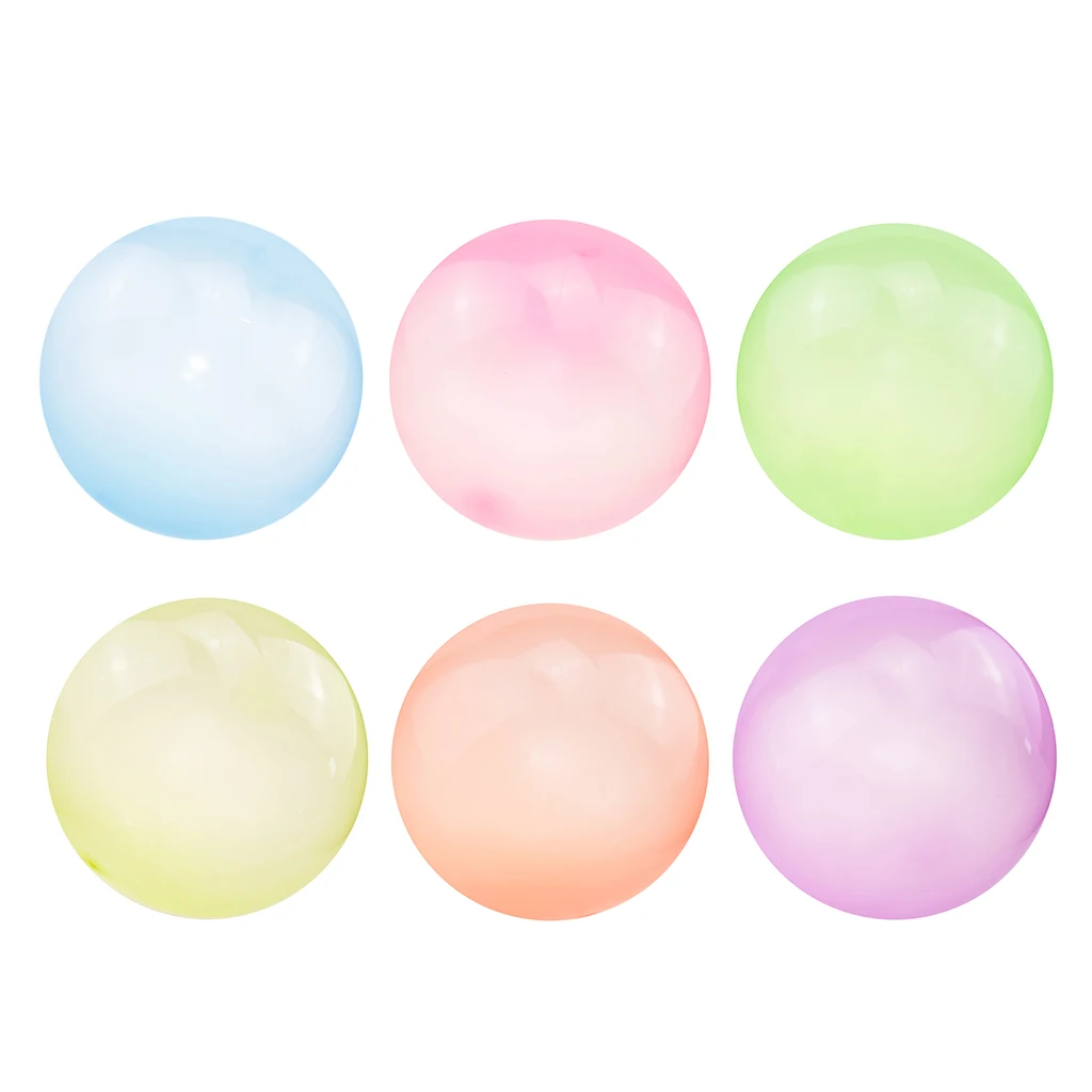 Bubble Balloon Inflatable Beach Ball Soft TPR Balloon Water Filled Stretchy Balls Outdoor Playing Toys for Kids Children Adults