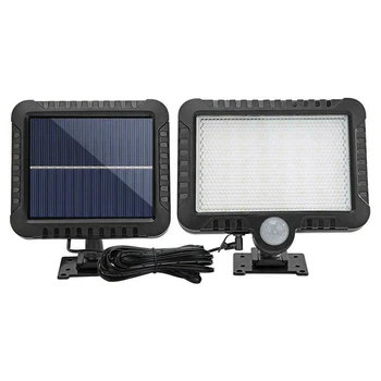 

Lamp Solar Light Plastic Black 56 LED Rechargeable Human Body Induction