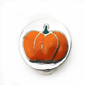 

Wholesale 40pcs mix styles Halloween Pumpkin Snap Buttons fit 18mm Snap Bracelet Bangles DIY Jewelry sport Snap Pendant Charms