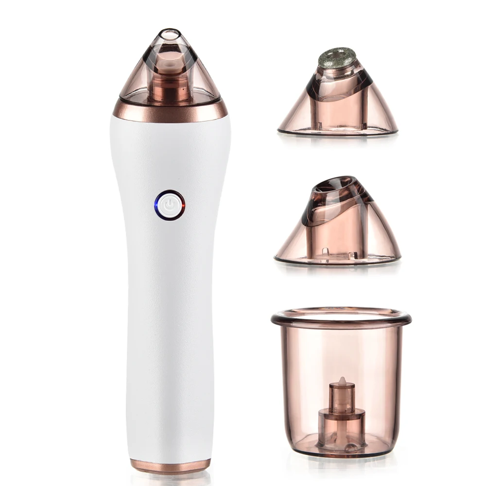 

4 in 1 Electric Blackhead Remover Machine Facial Pore Vacuum Cleaner Acne Pimple Suction Extractor Body Massage Scraping Tool SP