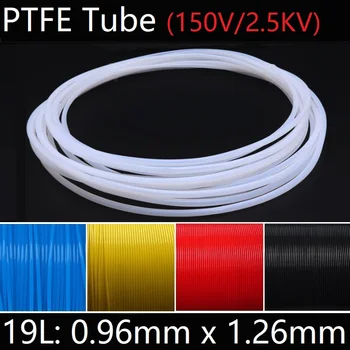 

19L 0.96mm x 1.26mm PTFE Tube T eflon Insulated Rigid Capillary F4 Pipe High Temperature Resistant Transmit Hose 150V Colorful