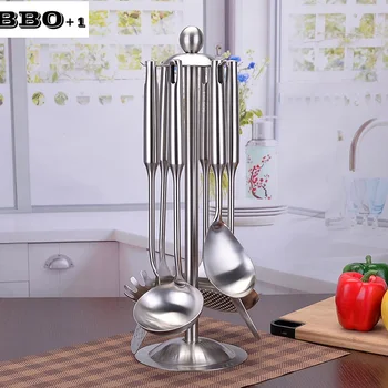 

6pcs High Grade Stainless Steel Cookware set Kitchen Shovel Soup Spoon Leak Spatula Cooking Tools Kitchen Utensils Kitchenware