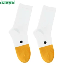 CHAMSGEND забавные Женские носочки милые животные повседневные спортивные носки счастливые женщины мужчины унисекс 1 пара Повседневные Средние Мягкие хлопковые носки