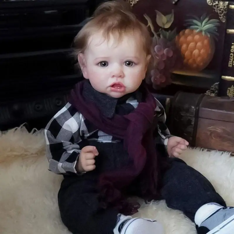 

22inch 55 Cm Silicone Reborn Dolls Wholesale Lifelike Baby Boys Newborn Fashion Doll Christmas Gift New Year Gift